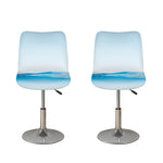 Water Wave Print Bar Stool Covers