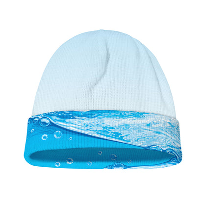 Water Wave Print Beanie