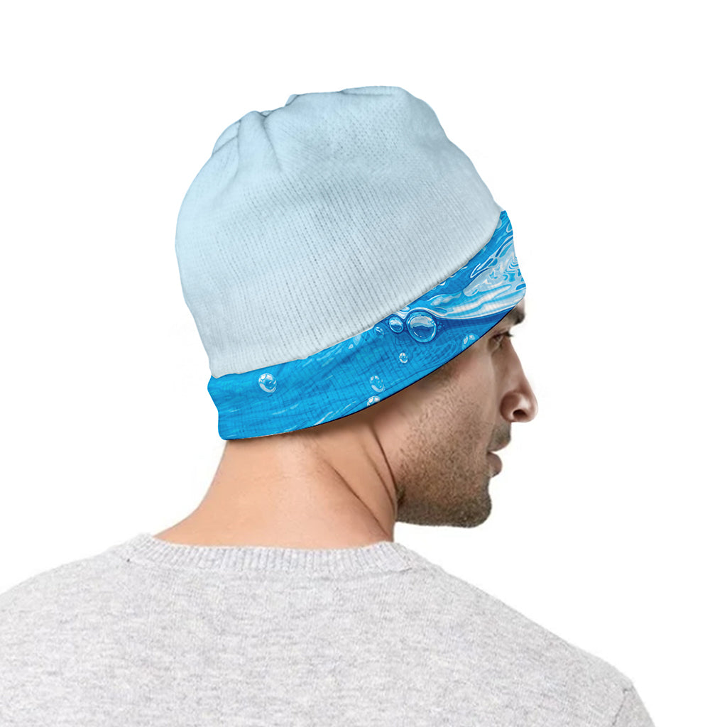 Water Wave Print Beanie