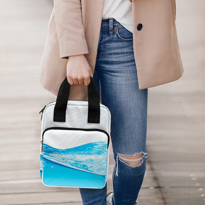 Water Wave Print Bible Tote Bag