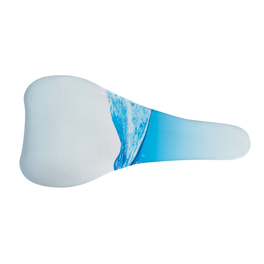 Water Wave Print Bicycle Seat Cover