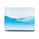 Water Wave Print Bifold Wallet