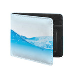 Water Wave Print Bifold Wallet
