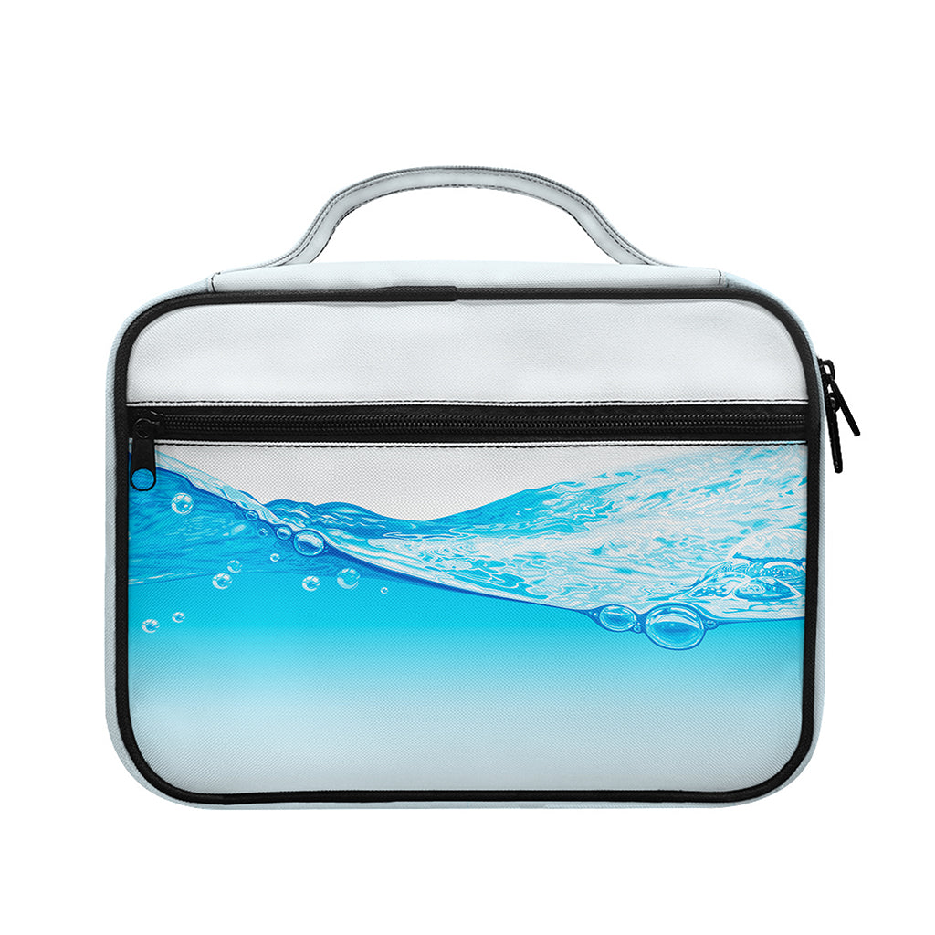 Water Wave Print Briefcase Bible Bag