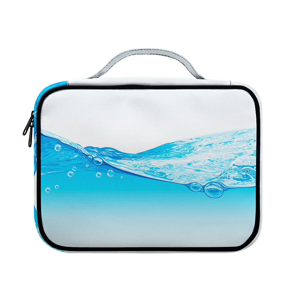 Water Wave Print Briefcase Bible Bag