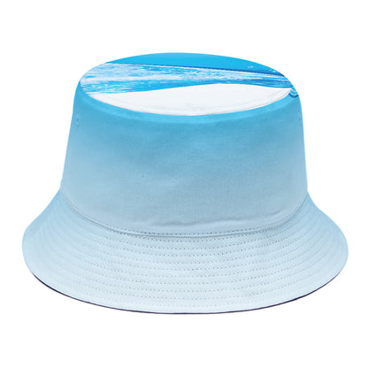 Water Wave Print Bucket Hat