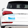 Water Wave Print Car Sticker