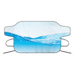 Water Wave Print Car Windshield Snow Cover