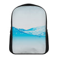 Water Wave Print Casual Backpack