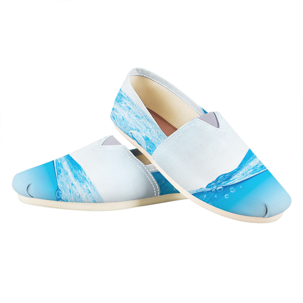 Water Wave Print Casual Shoes