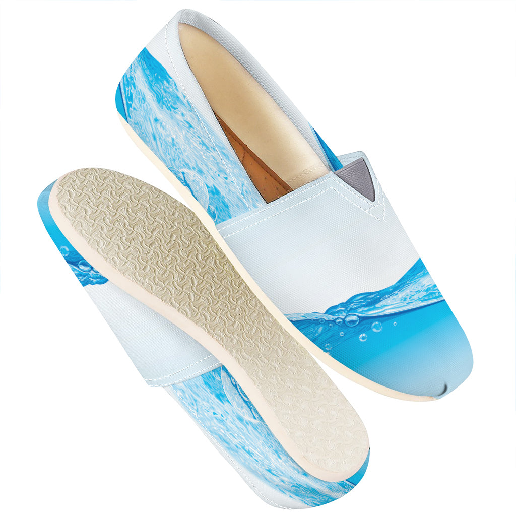 Water Wave Print Casual Shoes