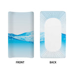 Water Wave Print Changing Pad Cover