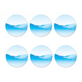 Water Wave Print Coaster Set