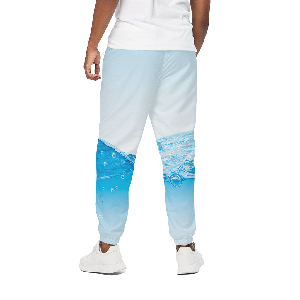 Water Wave Print Cotton Pants