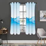 Water Wave Print Curtain