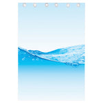 Water Wave Print Curtain