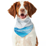 Water Wave Print Dog Bandana