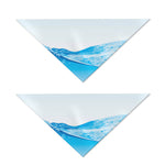Water Wave Print Dog Bandana