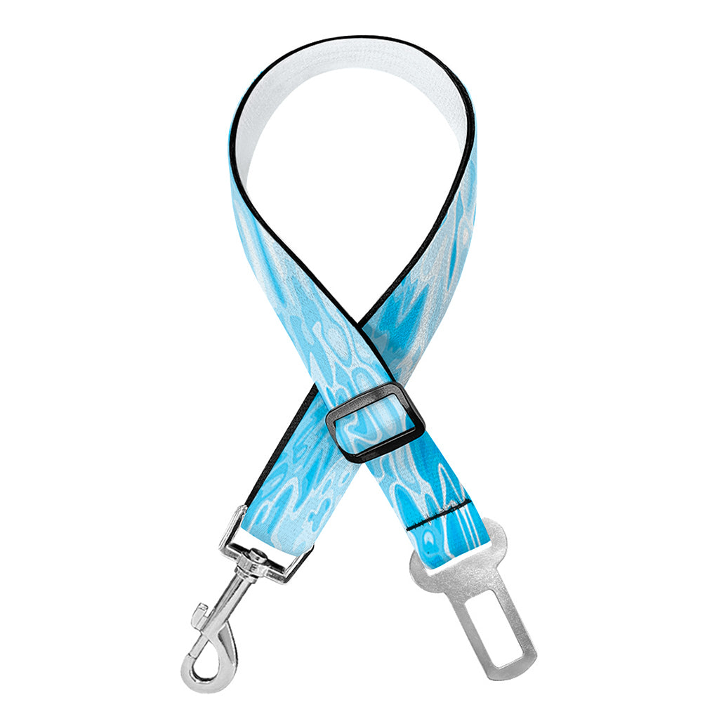 Water Wave Print Dog Seat Belt