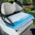 Water Wave Print Golf Cart Seat Cover