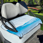 Water Wave Print Golf Cart Seat Cover
