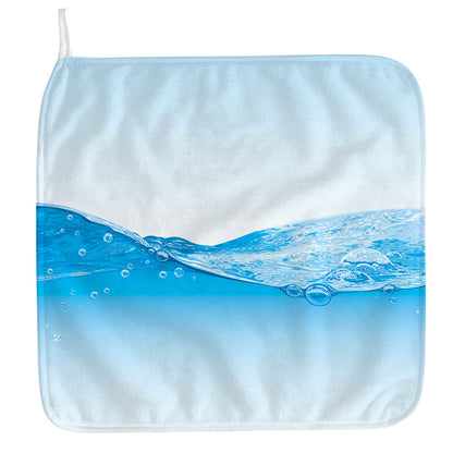 Water Wave Print Hand Towel
