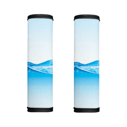 Water Wave Print Handle Covers