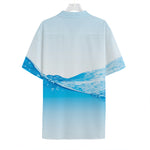 Water Wave Print Hawaiian Shirt