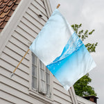 Water Wave Print House Flag