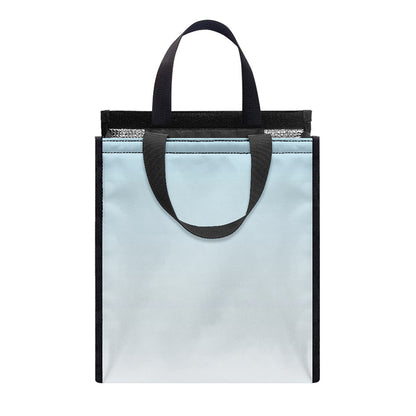 Water Wave Print Insulated Lunch Tote