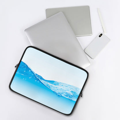 Water Wave Print Laptop Sleeve