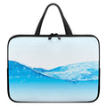 Water Wave Print Laptop Sleeve With Handle