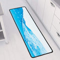 Water Wave Print Long Kitchen Mat