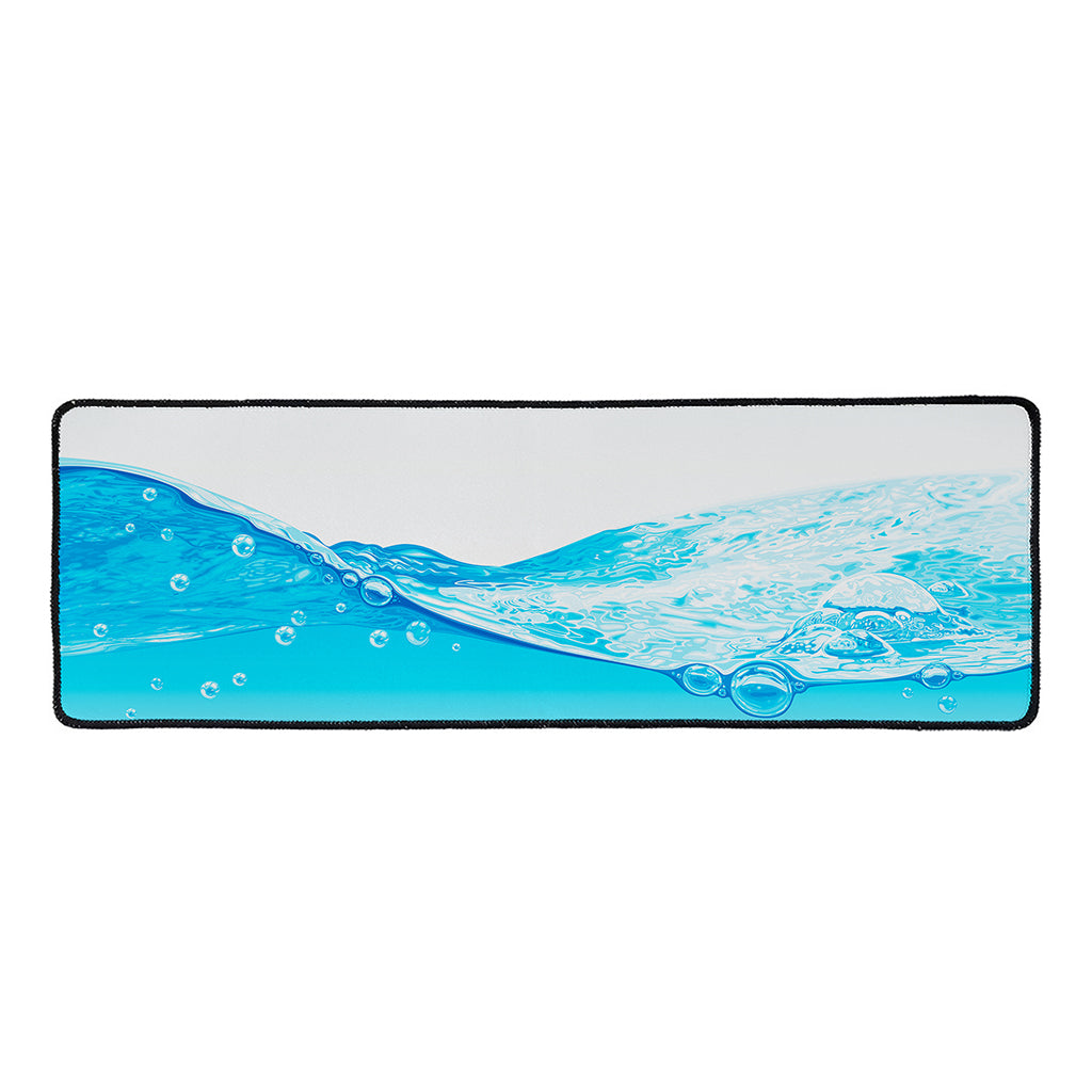 Water Wave Print Long Kitchen Mat