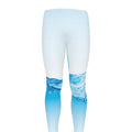 Water Wave Print Men's Leggings