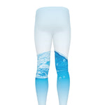 Water Wave Print Men's leggings