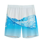 Water Wave Print Men's Sports Shorts