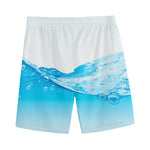 Water Wave Print Men's Sports Shorts