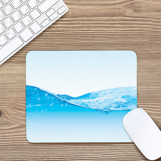 Water Wave Print Mouse Pad
