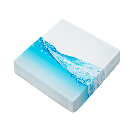 Water Wave Print Outdoor Seat Cushion Cover