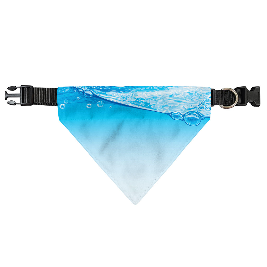 Water Wave Print Over The Collar Dog Bandana
