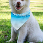 Water Wave Print Over The Collar Dog Bandana
