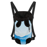 Water Wave Print Pet Carrier Backpack