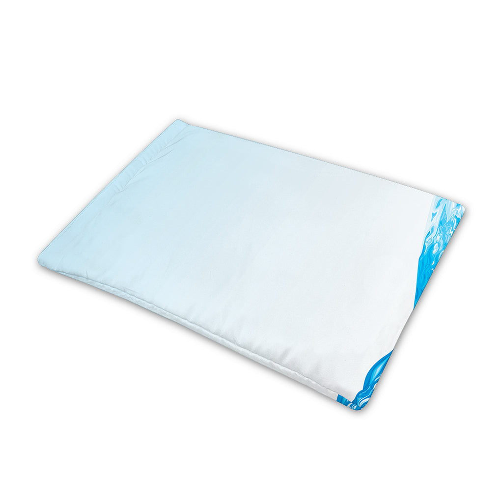 Water Wave Print Pet Cooling Mat Cover