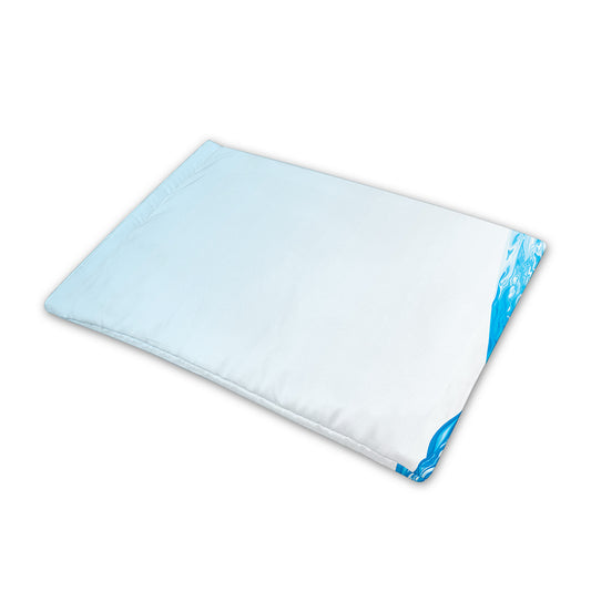 Water Wave Print Pet Cooling Mat Cover