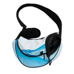 Water Wave Print Pet Sling Carrier