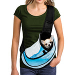 Water Wave Print Pet Sling Carrier