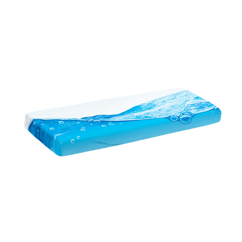 Water Wave Print Piano Keyboard Cover