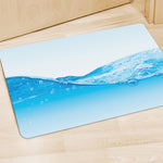 Water Wave Print Polyester Doormat