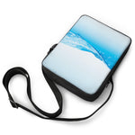 Water Wave Print Rectangular Crossbody Bag